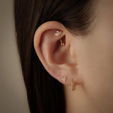 Piercing Torre Curva Flor De Loto