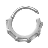 14K Solid Gold Straight Baguette Clicker Hoop – Anygolds