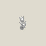 14K Solid Gold Tulip Flower Stud – Anygolds