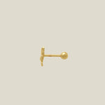 14K Solid Gold Tulip Flower Stud – Anygolds
