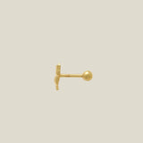 14K Solid Gold Tulip Flower Stud – Anygolds