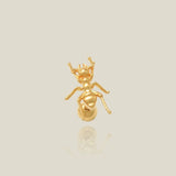 14K Solid Gold Ant Point Stud – Anygolds