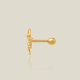 14K Solid Gold Ant Point Stud – Anygolds