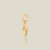 14K Solid Gold Stone & Horseshoe Charm – Anygolds