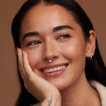 14K Solid Gold Clover Flower Clicker Hoop – Anygolds