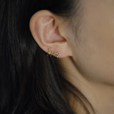 14K Solid Gold Ant Point Stud – Anygolds