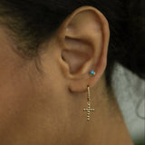 Turquoise Round Stud (Internal | External) - Anygolds