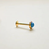 Turquoise Round Stud (Internal | External | Push Pin) - Anygolds
