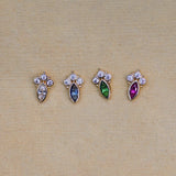 14K Solid Gold Marquise Cluster Stud – Anygolds