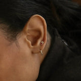 14K Solid Gold Marquise Cluster Stud – Anygolds