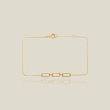 14K Solid Gold Link Chain Bracelet – Anygolds