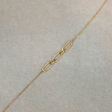14K Solid Gold Link Chain Bracelet – Anygolds