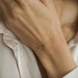 14K Solid Gold Link Chain Bracelet – Anygolds