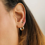 14K Solid Gold Birthstone Stud Earrings – Anygolds