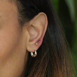 14K Solid Gold Birthstone Stud Earrings – Anygolds