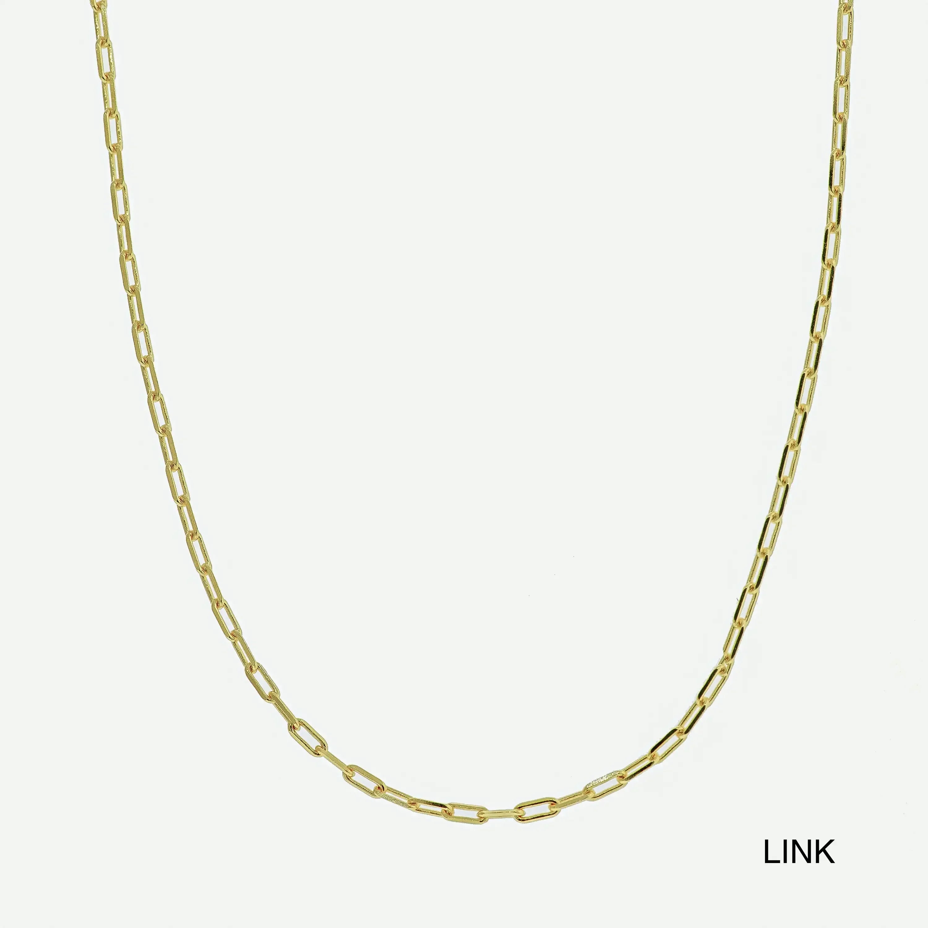 14K Solid Gold Necklace Chain – Anygolds