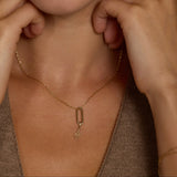 14K Solid Gold Snake Drop Charm – Anygolds