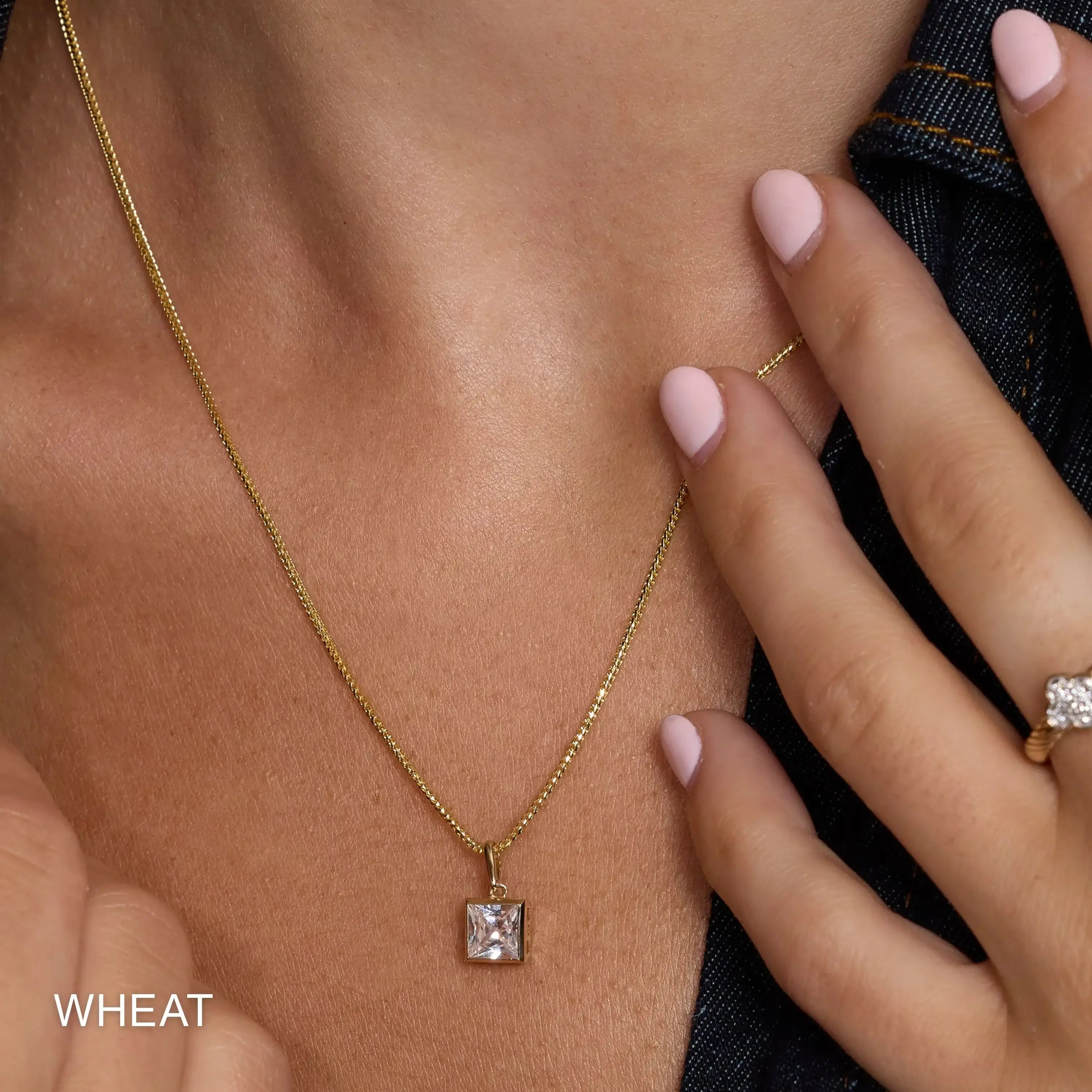 14K Solid Gold Necklace Chain – Anygolds