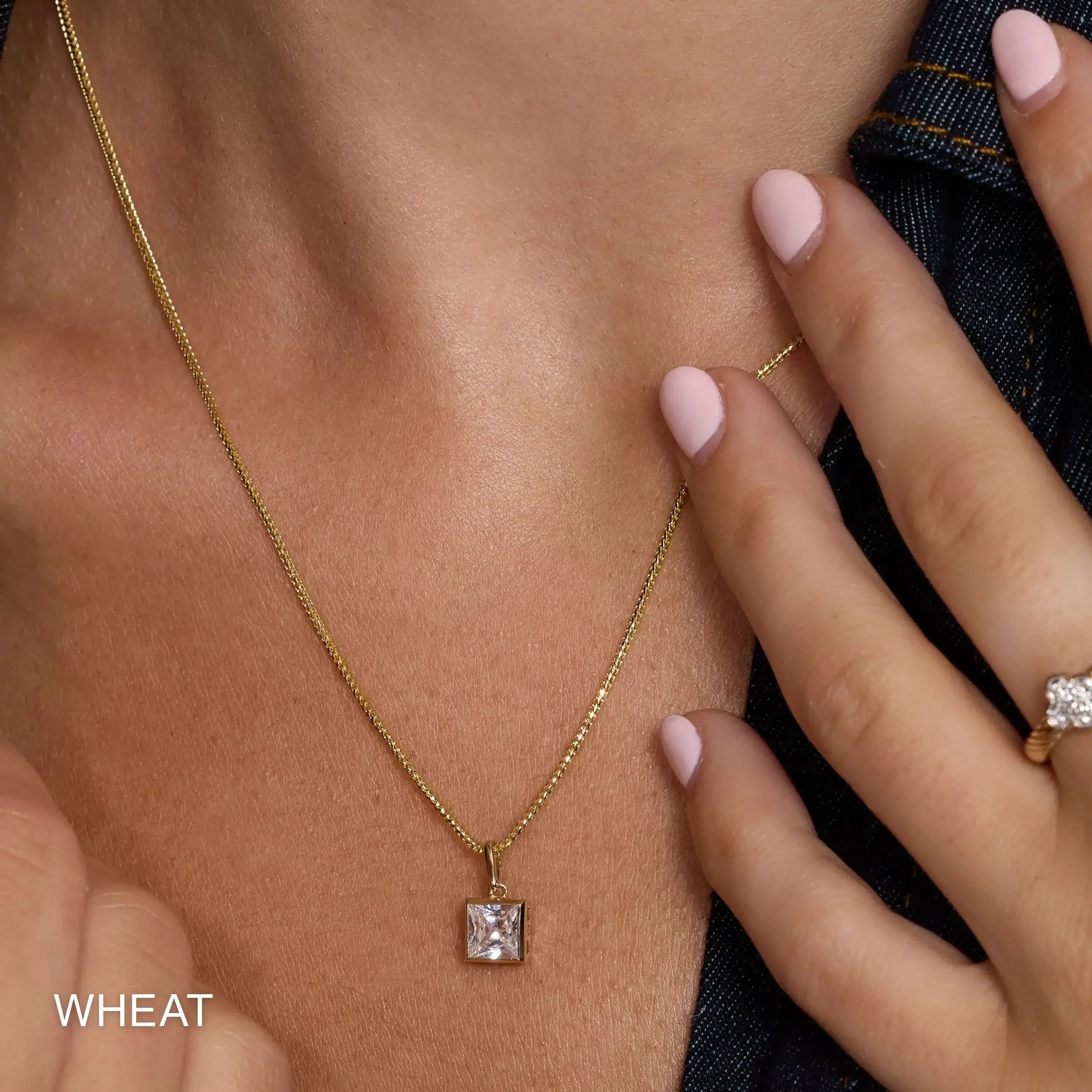 14K Solid Gold Necklace Chain – Anygolds