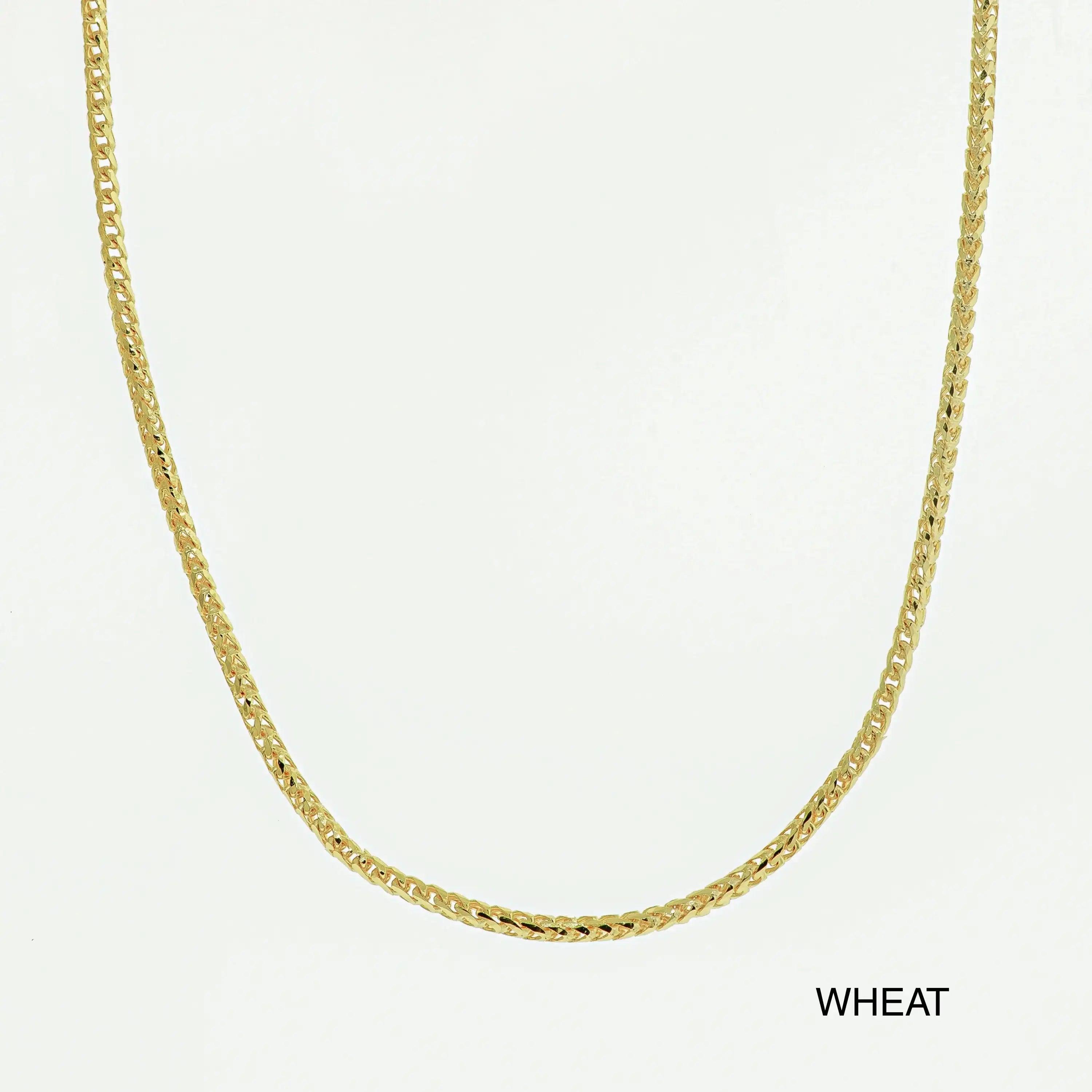 14K Solid Gold Necklace Chain – Anygolds