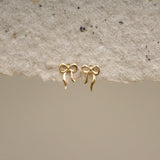 Ribbon Flow Stud Earrings