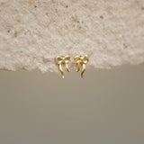 Ribbon Flow Stud Earrings