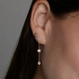 14K Solid Gold Ornate Marquise Stud – Anygolds