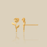 Petal Rose Stud Earrings