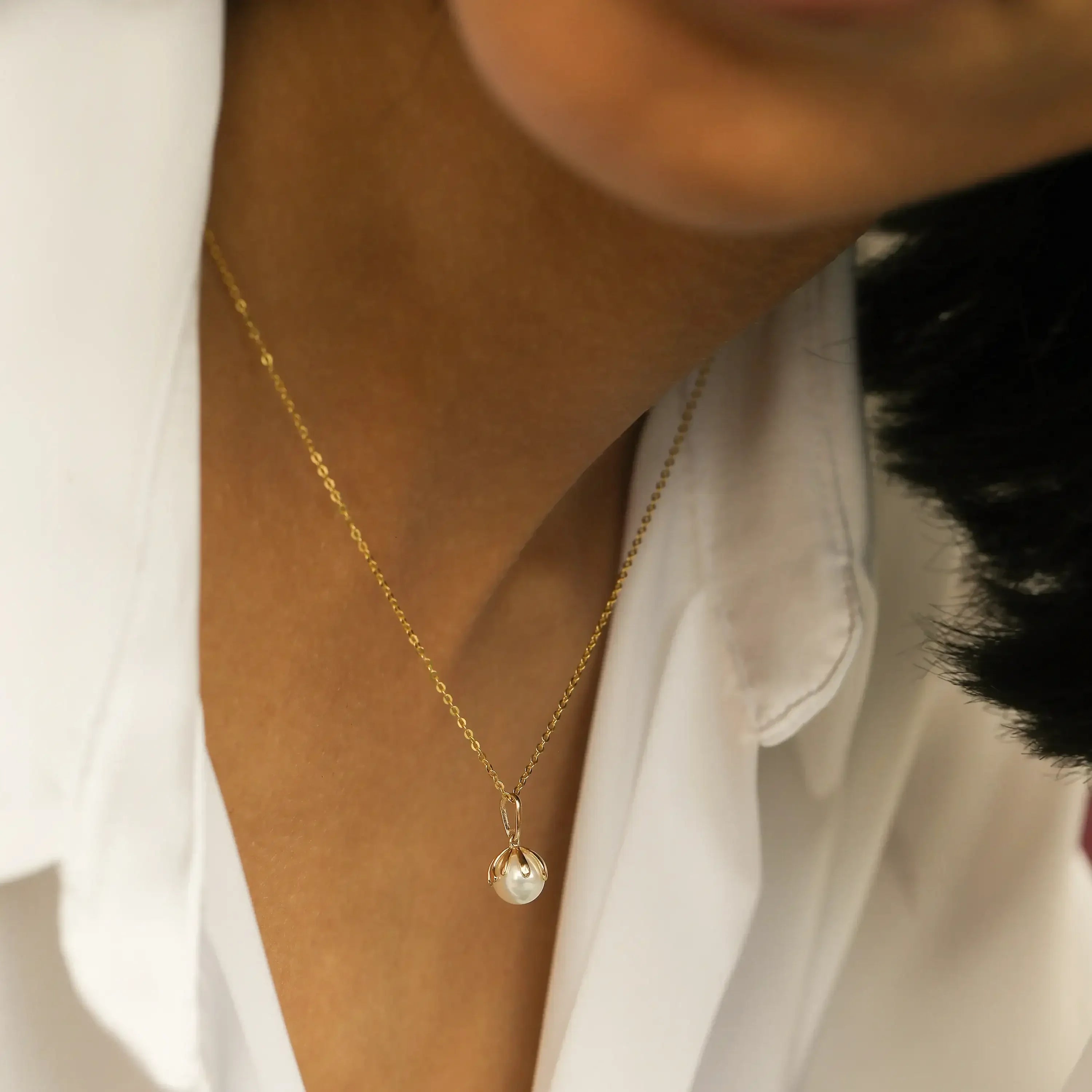 14K Solid Gold Beaded Chain – Anygolds