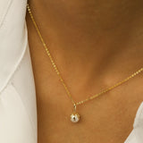 14K Solid Gold Beaded Chain – Anygolds