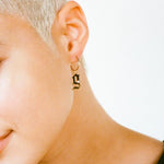 14K Solid Gold Diamond Gothic Initial Pendant – Anygolds