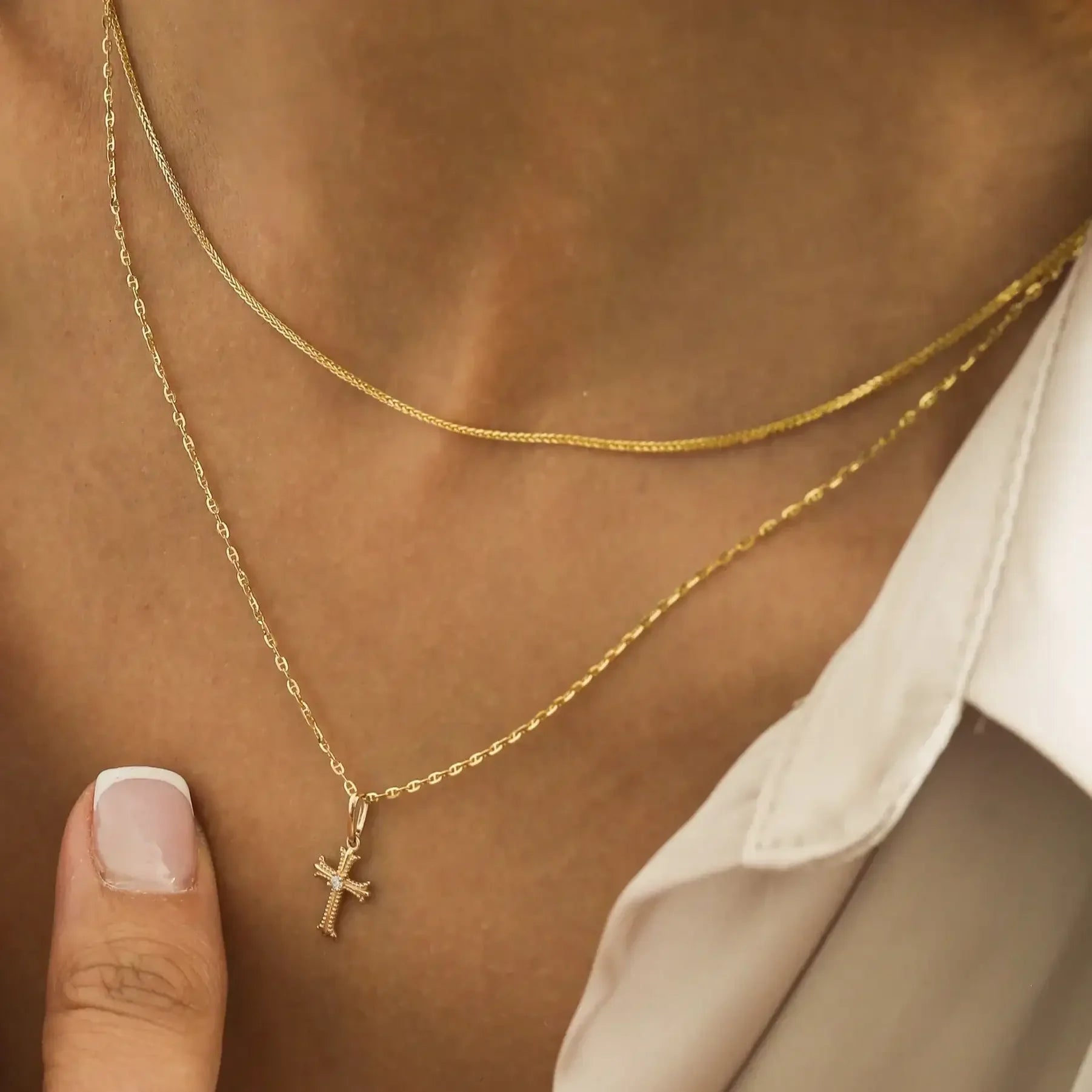 14K Solid Gold Anchor Chain – Anygolds