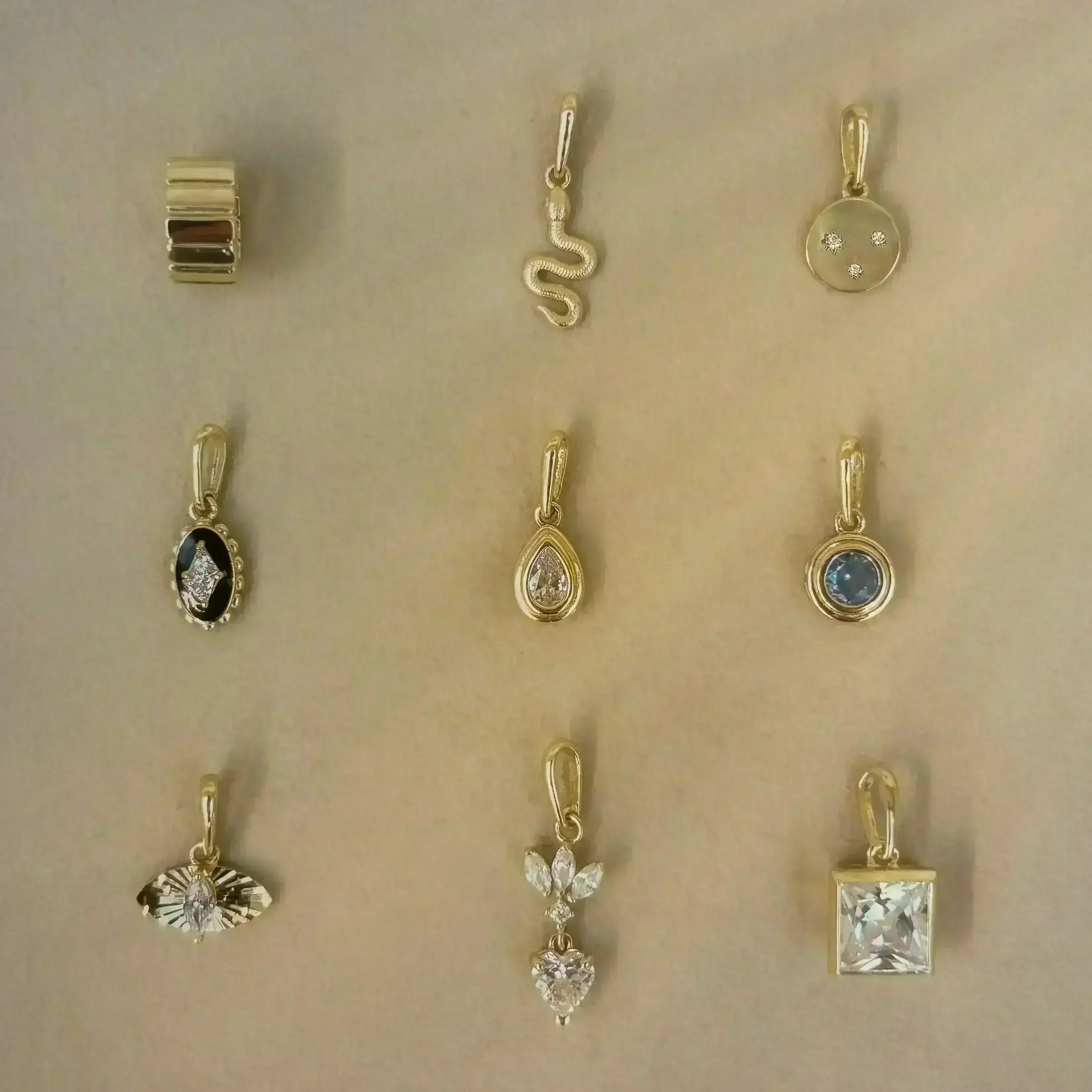 14K Solid Gold Charms – The Charm Edit (9 Styles) – Anygolds