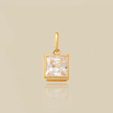 Princess-Cut Square Charm