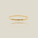 14K Solid Gold Minimalist Stacking Ring – Anygolds