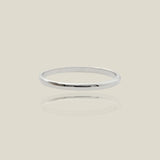 14K Solid Gold Minimalist Stacking Ring – Anygolds