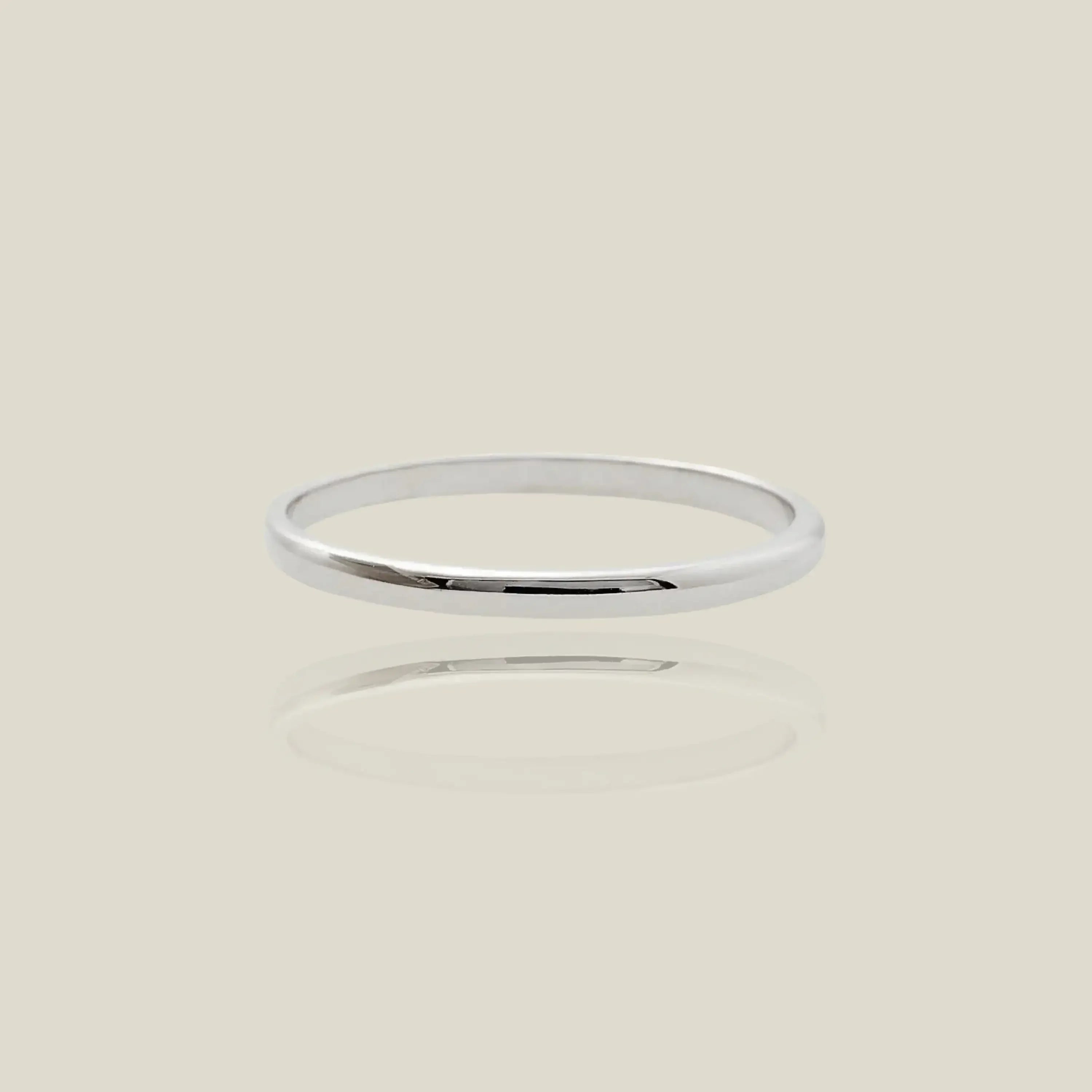 14K Solid Gold Minimalist Stacking Ring – Anygolds