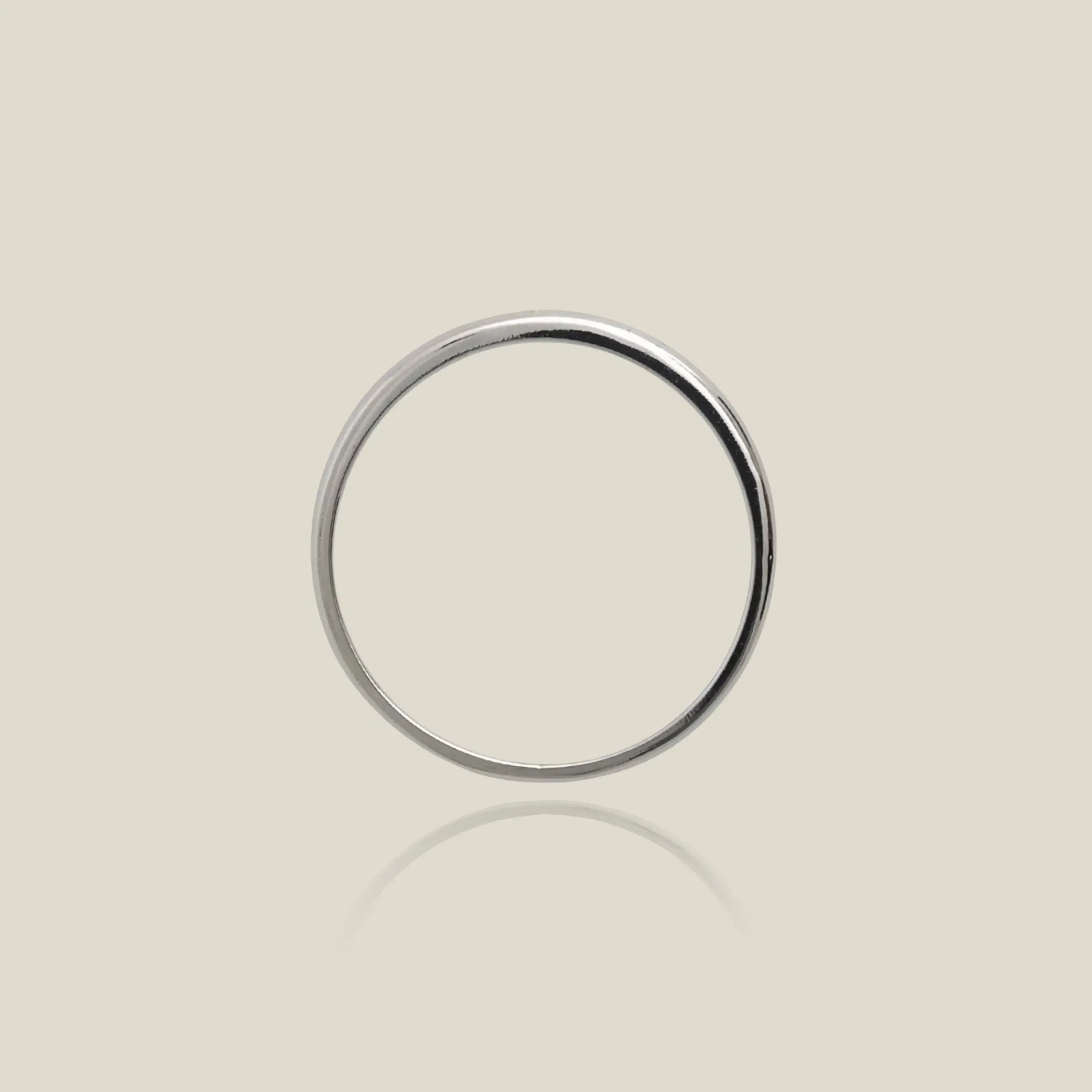 14K Solid Gold Minimalist Stacking Ring – Anygolds
