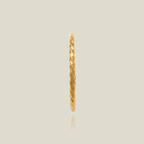 14K Solid Gold Twisted Rope Stacking Ring – Anygolds
