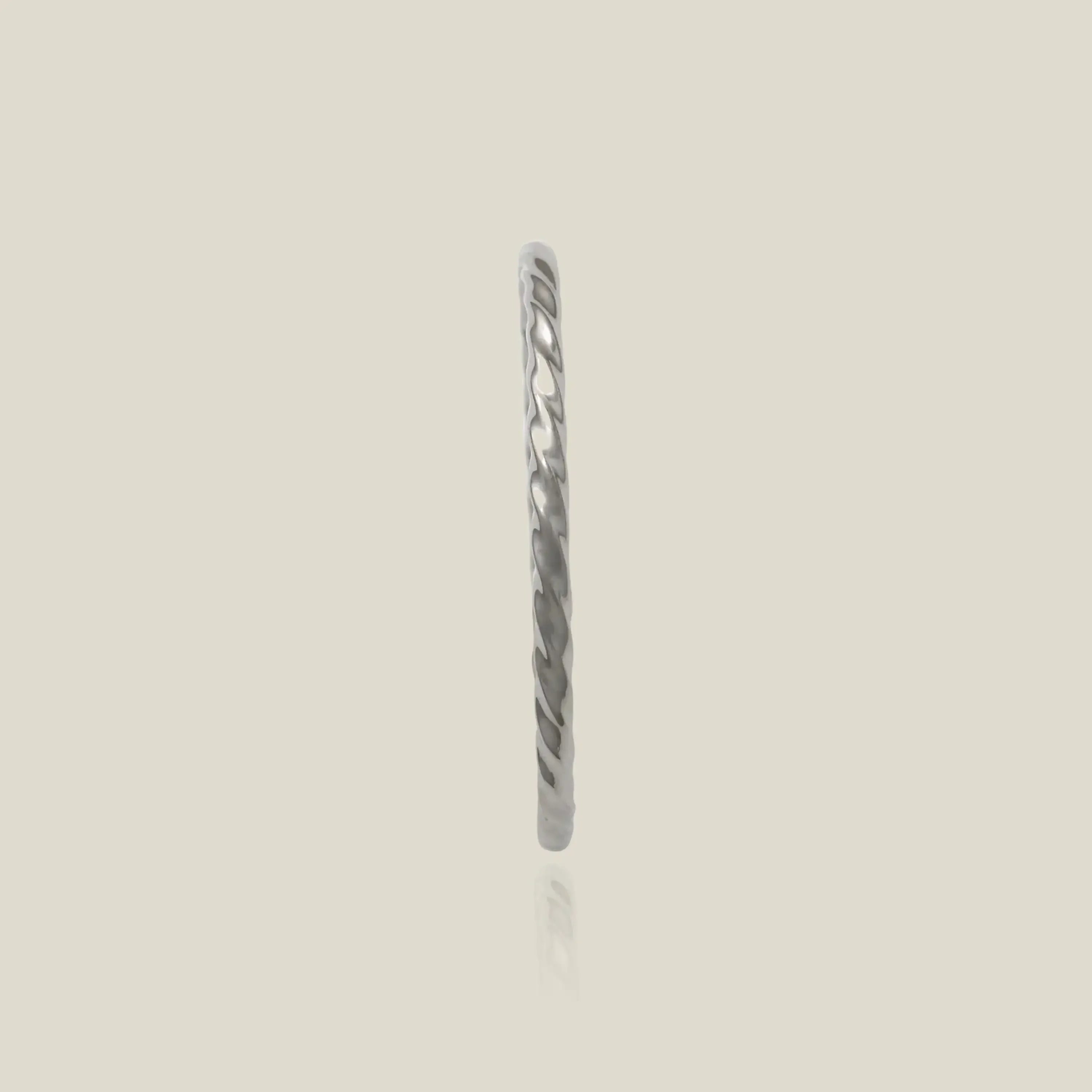 14K Solid Gold Twisted Rope Stacking Ring – Anygolds