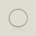 14K Solid Gold Twisted Rope Stacking Ring – Anygolds