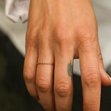 14K Solid Gold Twisted Rope Stacking Ring – Anygolds