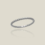 14K Solid Gold Braided Rope Stacking Ring – Anygolds