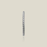 14K Solid Gold Braided Rope Stacking Ring – Anygolds