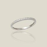 14K Solid Gold Pavé Diamond Ring – Anygolds