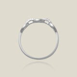 14K Solid Gold Diamond Chain Link Ring – Anygolds