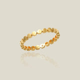 14K Solid Gold Hexagon Band Ring – Anygolds