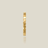 14K Solid Gold Hexagon Band Ring – Anygolds