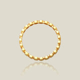 14K Solid Gold Hexagon Band Ring – Anygolds