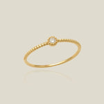 14K Solid Gold Twisted Rope Diamond Ring – Anygolds